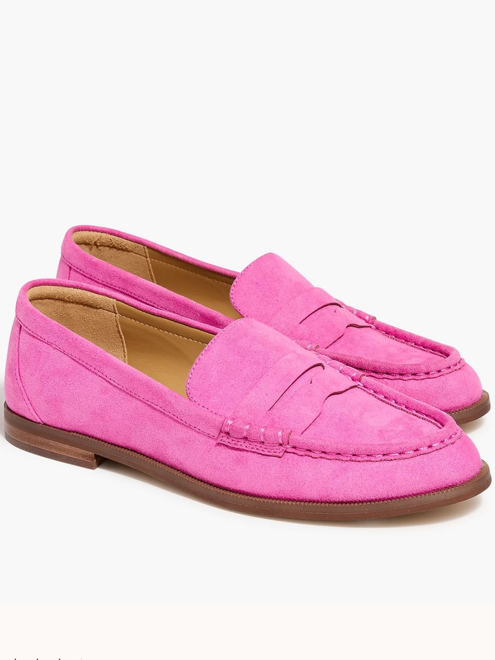 J. Crew Intense Pink Penny Loafers - Size 8 1/2